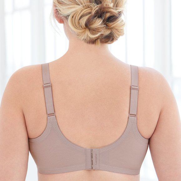 Set of 3! 50i Plus-Size Glamorise COMFORT LIFT Wireless Bra SOFT-LACE Taupe NEW - Picture 10 of 14